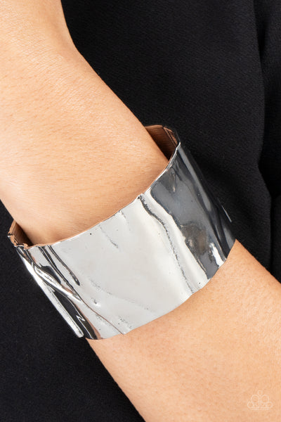 Paparazzi Modern Metallurgy - Silver Cuff Bracelet