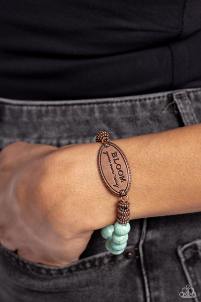 Paparazzi Bedouin Bloom - Copper Bracelet