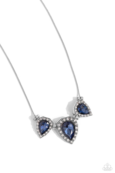 Paparazzi Majestic Met Ball - Blue Necklace