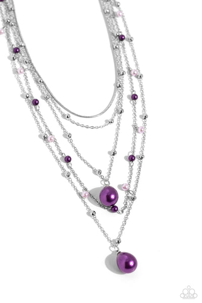 SASS with Flying Colors Necklace and Just SASSING Through - Purple Bracelet Set