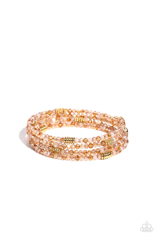 Paparazzi Dreamy Debut - Gold Coil Bracelet