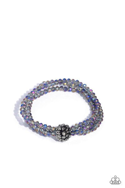 Paparazzi Twisted Theme - Multi Oil Spill Bracelet