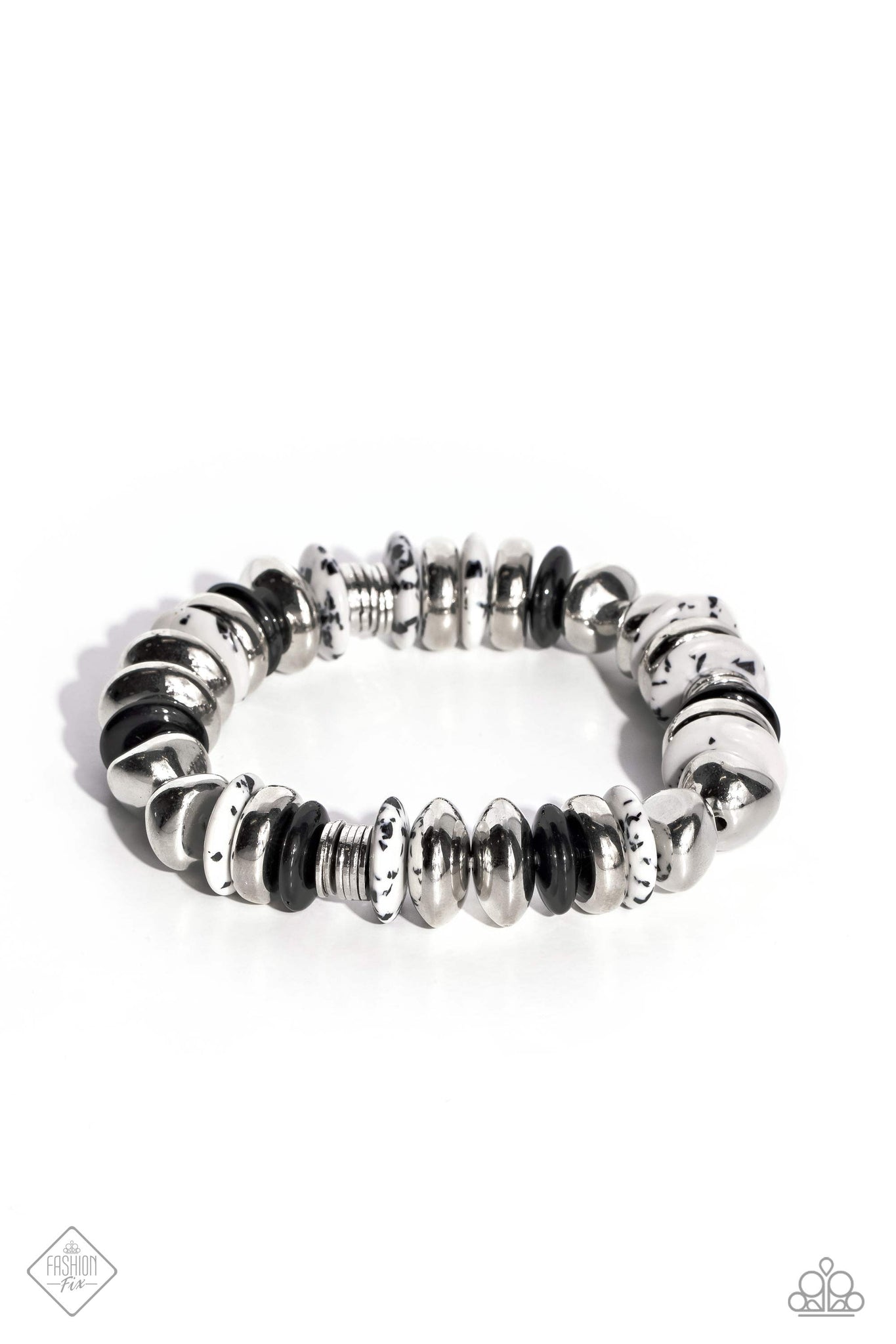 Paparazzi Harmoniously High-End - Black Bracelet