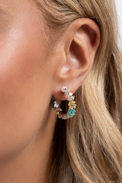 Paparazzi Floral Focus - Hoop Multi Earring