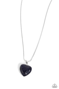 Paparazzi Prismatic Pastime - Blue Heart Necklace