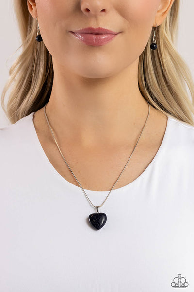 Paparazzi Prismatic Pastime - Blue Heart Necklace