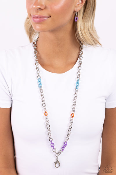 Paparazzi Colored Cabana - Multi Lanyard Necklace