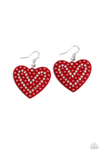 COMING SOON Paparazzi Romantic Reunion - Red Heart Earrings