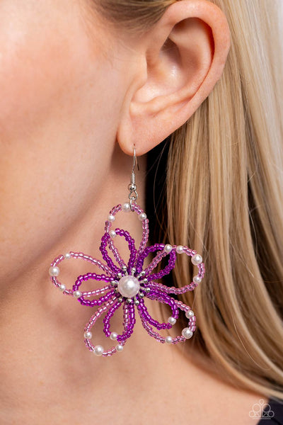 Paparazzi PEARL Crush - Purple Earrings