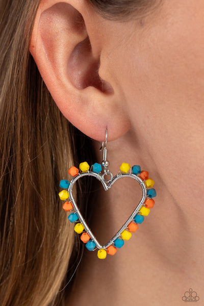 Paparazzi Fun-Loving Fashion - Yellow Seed Bead Earrings