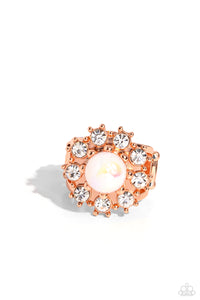 Paparazzi Elite Enchantment - Pearl Copper Ring