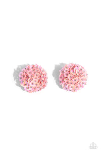 Paparazzi Corsage Character - Pink Earrings