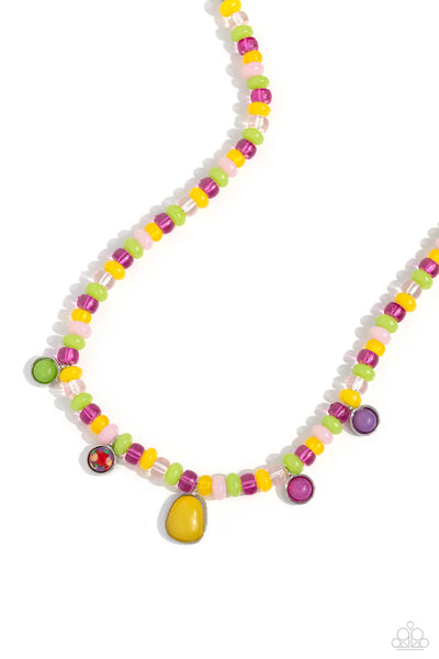 Paparazzi Colorfully California - Yellow Necklace