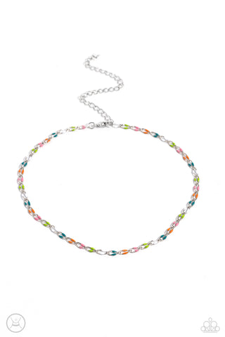 Paparazzi Admirable Accents - Multi Choker Necklace