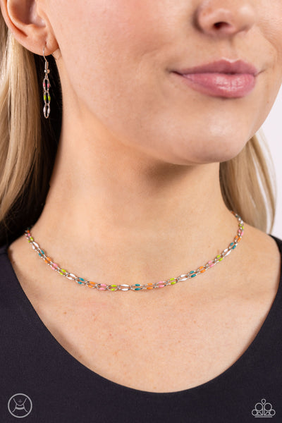 Paparazzi Admirable Accents - Multi Choker Necklace