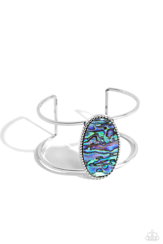 Paparazzi Enigmatic Energy - Blue Cuff Bracelet