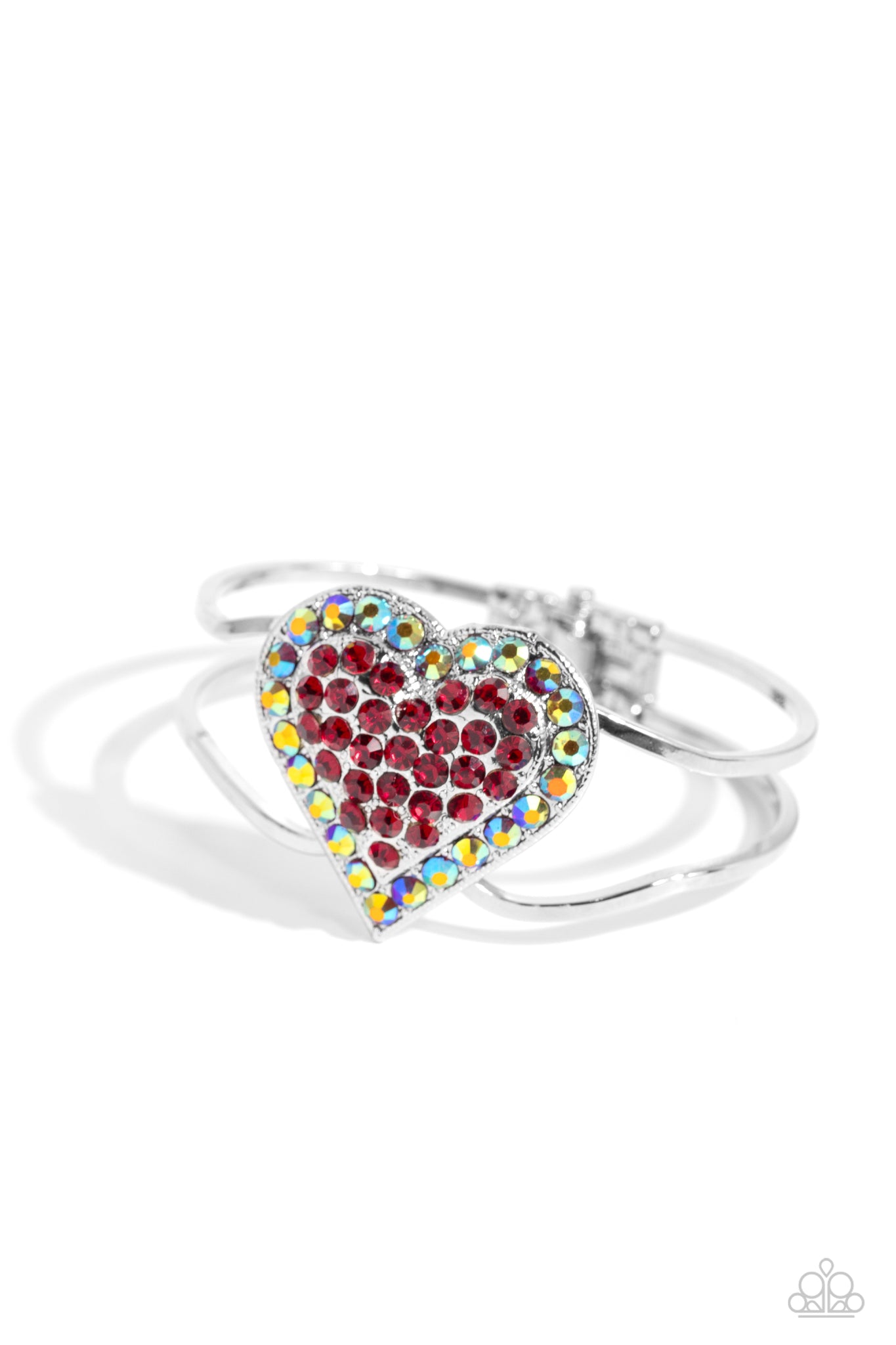 Paparazzi Flirtatious Finale - Red Heart Bracelet