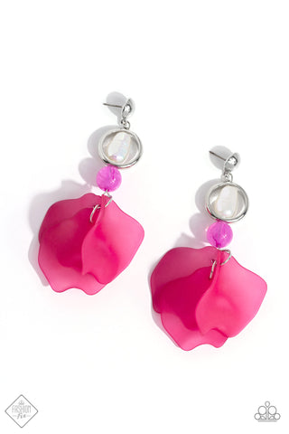 Paparazzi Lush Limit - Pink Earrings