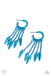 Piquant Punk - Blue Earrings