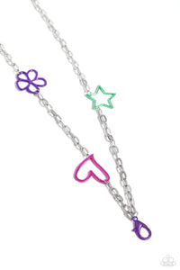 Paparazzi Shape the Future - Purple Lanyard Necklace
