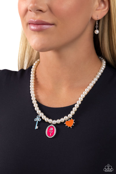 Paparazzi Charming Collision - Multi Pearl Necklace