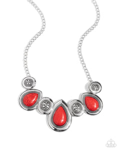 Paparazzi Rustic Remix - Red Necklace