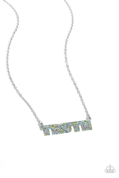 Paparazzi Truth Trinket - Blue Necklace