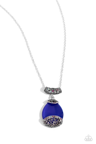 Paparazzi Hypnotic Headliner - Multi Blue Necklace