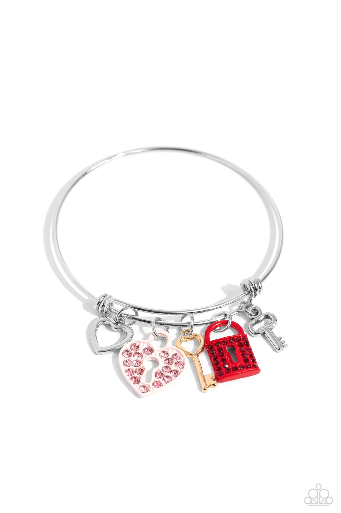 Paparazzi Locked Legacy - Multi Charm Bracelet