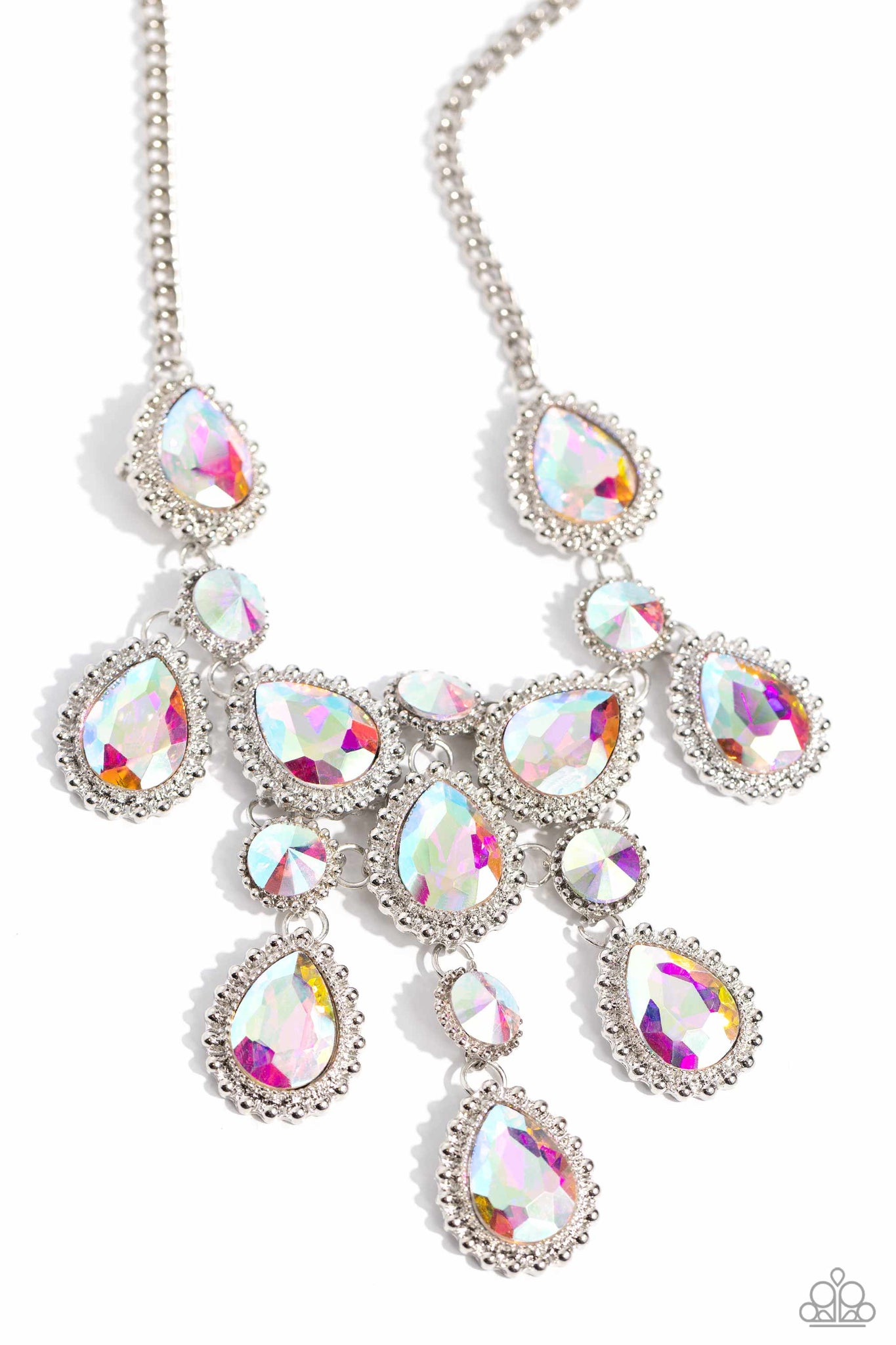 Paparazzi Dripping in Dazzle - Multi Iridescent Necklace