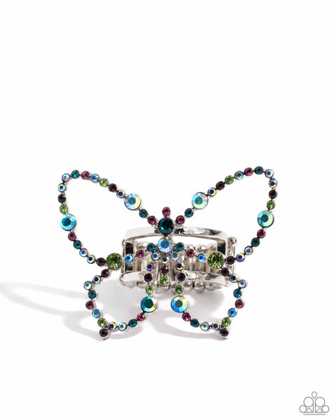 Paparazzi Soaring Sprinkles - Multi Butterfly Ring