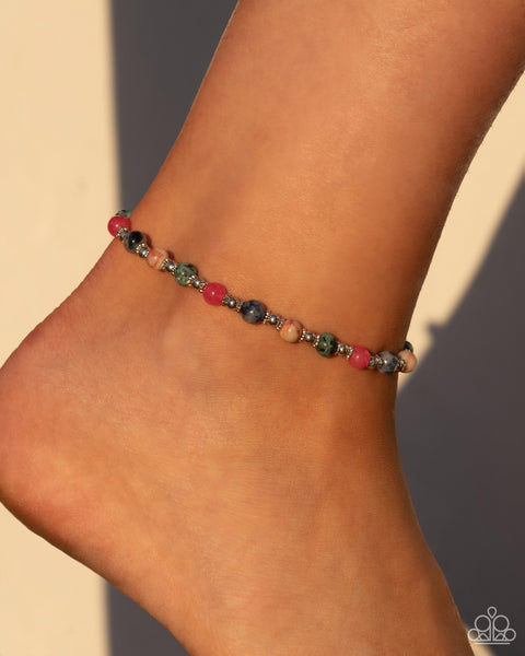 Paparazzi Tranquil Tribute - Multi Anklet