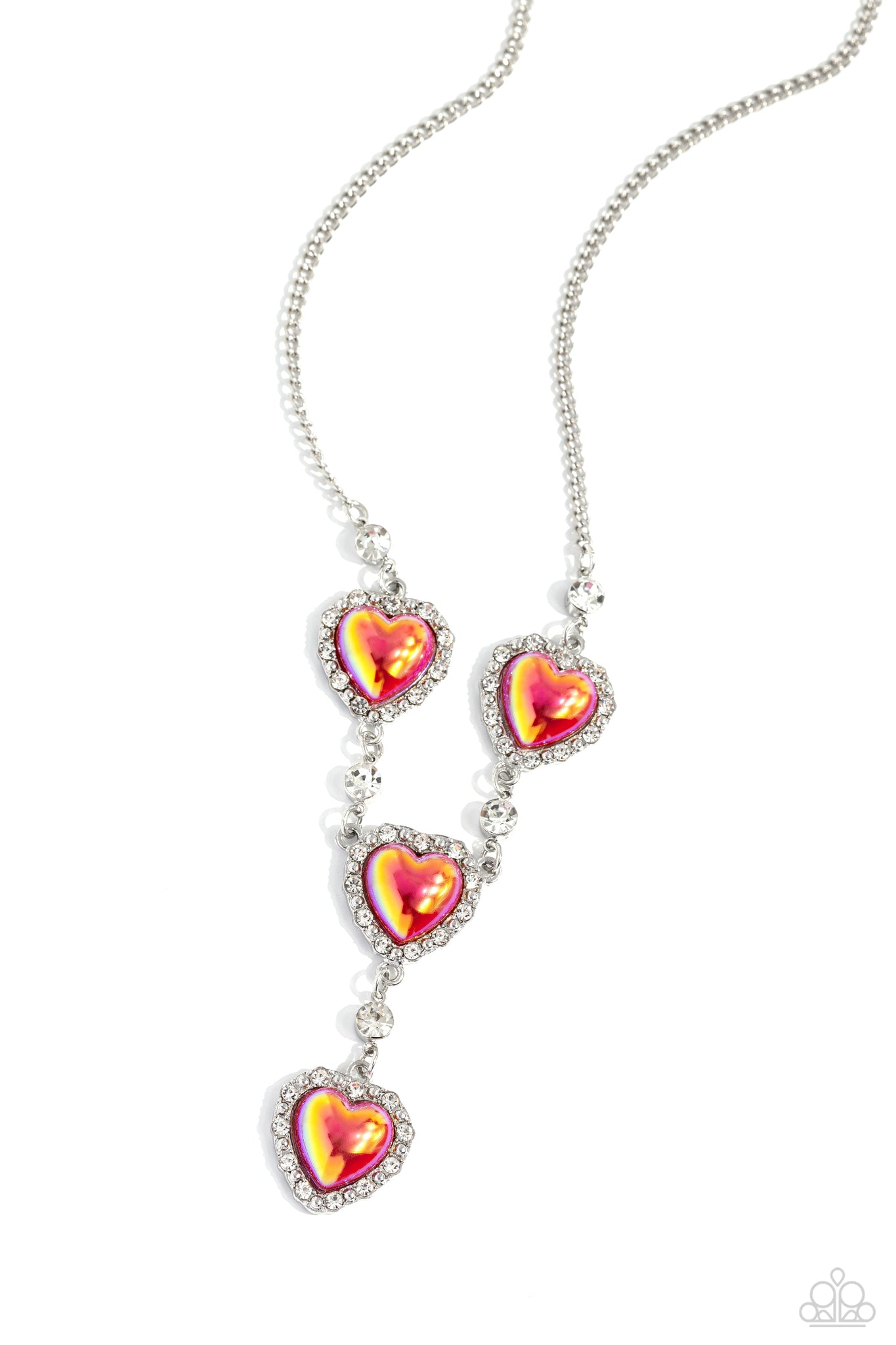 Paparazzi Stuck On You - Red Iridescent Necklace