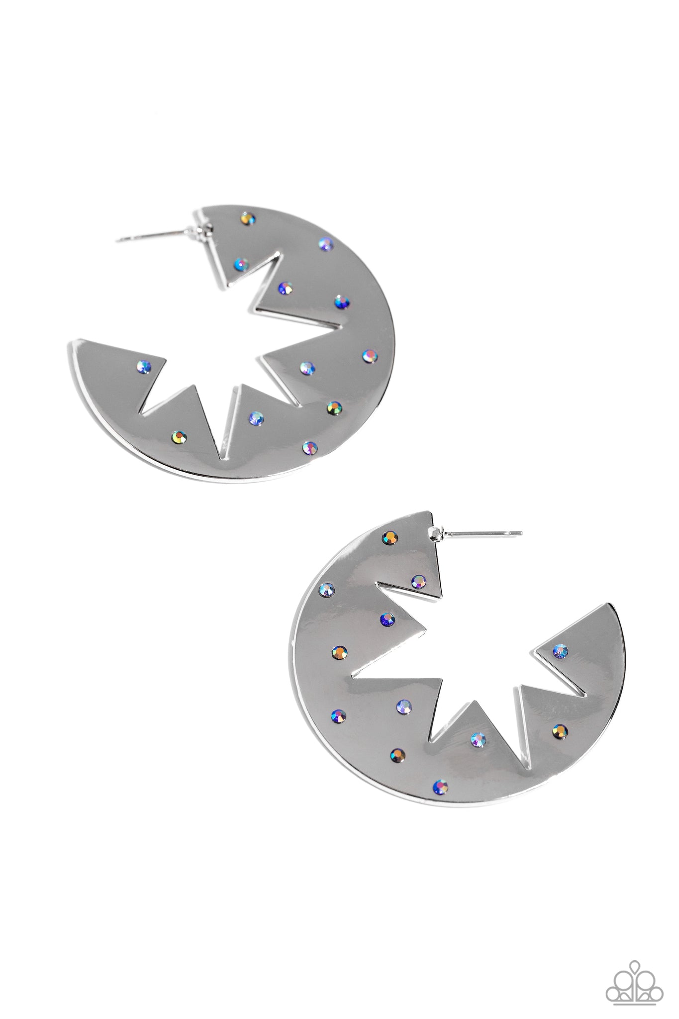 Paparazzi Starry Sensation - Blue Iridescent Earrings