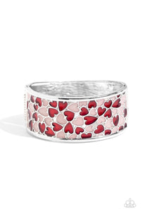Paparazzi Penchant for Patterns - Red Heart Bracelet