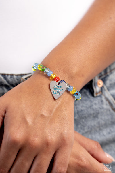 Paparazzi Unstoppable Love - Multi Heart Bracelet