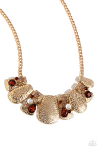 Paparazzi Multicolored Mayhem - Brown Necklace