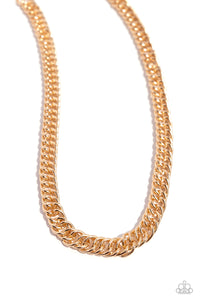 Paparazzi Industrial Ideology - Gold Chain Necklace