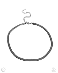 Paparazzi Musings Moment - Black Choker Necklace