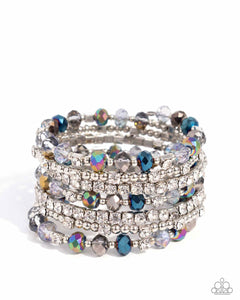 Paparazzi Sizzling Stack - Multi Oil Spill Coil Bracelet