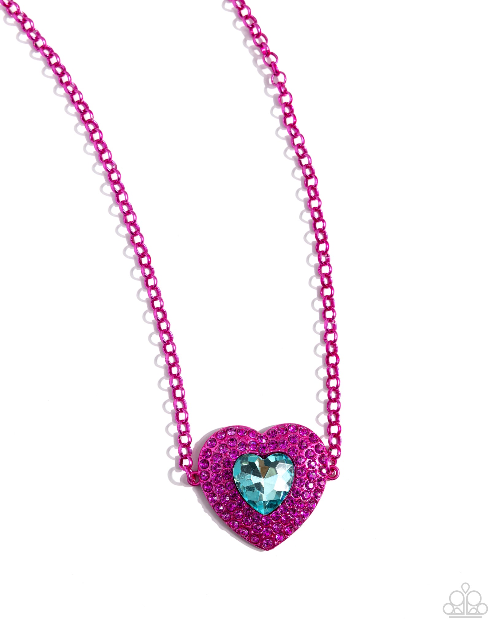 Paparazzi Locket Leisure - Pink Heart Necklace