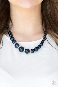 Paparazzo Party Pearls - Blue Necklace