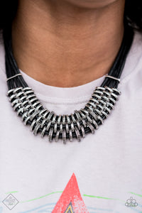 Lock, Stock, and SPARKLE Necklace - Black