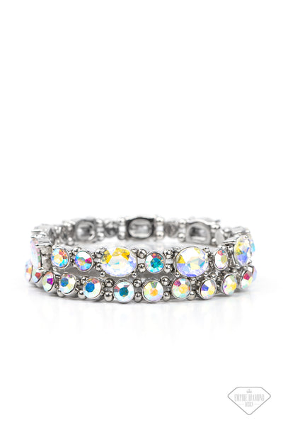 Paparazzi Splendid Stack - Multi Iridescent Bracelet