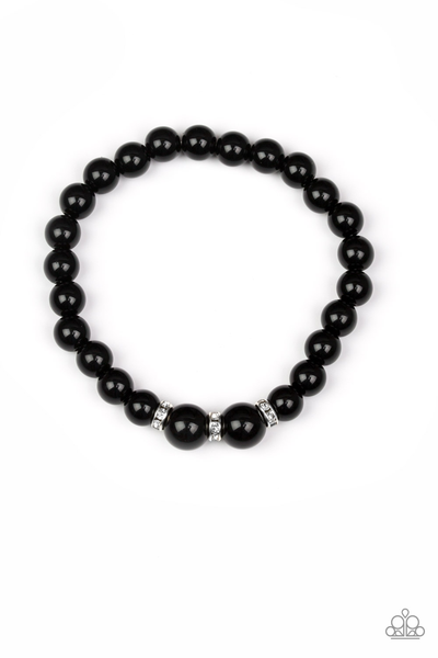 Paparazzi Radiantly Royal - Black Bracelet