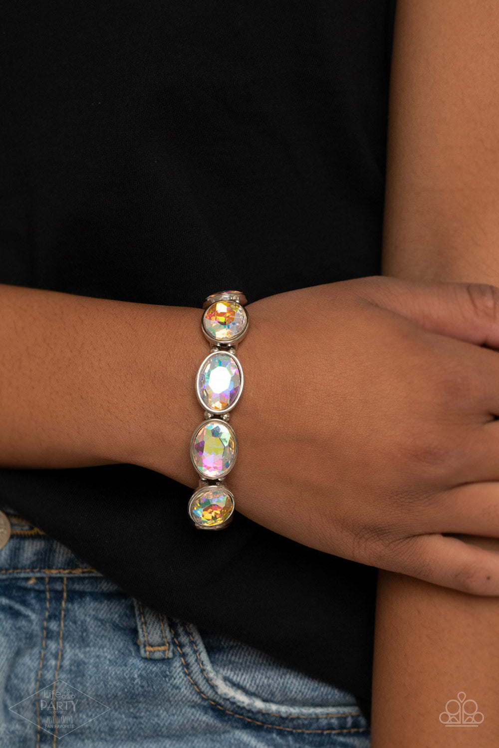 Paparazzi Diva In Disguise Multi Iridescent Bracelet