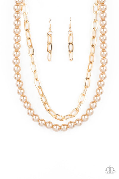 Paparazzi Suburban Yacht Club - Brown Pearl Necklace