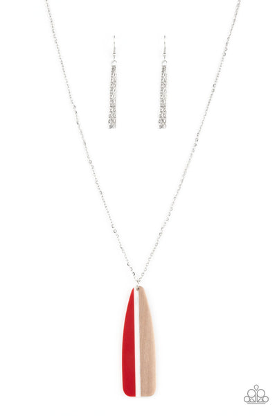 Paparazzi Grab a Paddle - Red Necklace