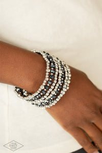 Paparazzi ICE Knowing You - Blue Coil Bracelet (Life of the Party)