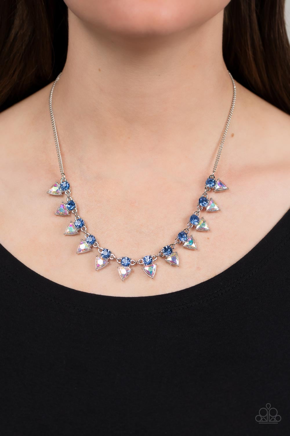 Paparazzi Razor-Sharp Refinement - Blue Necklace